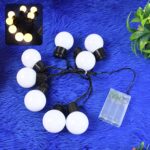 8 LED String Lights 3 Battery Operated (1 Pc / Battery Not Included) - Front View by Nari Haat, Indian ethnic wear, w...