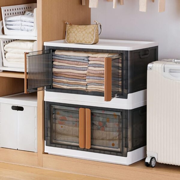 Plastic Folding Wardrobe Storage Organizer (1 Layer / 1 Pc) - Front View by Nari Haat, Indian ethnic wear, women clot...