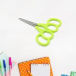 Stainless Steel Double Grip Scissors (1 Pc): Comfort Grip Handle, Multipurpose - Neckline Detail by Nari Haat, Indian...