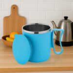 300ml Stainless Steel Mug: Insulated, Leakproof Lid, Hot/Cold Drinks (Mix Color) - Sleeve Design by Nari Haat, Indian...