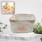 Small Foldable Storage Boxes Cubes Container Organizer Baskets Fabric Drawers Bedroom, Closet, Toys, Thick Cloth Shim...