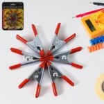 2 Inch Heavy Duty Spring Metal Spring Clamps (6 Pcs Set) - Closeup Embroidery by Nari Haat, Indian ethnic wear, women...