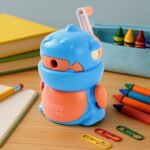 Sharpener for Pencil with Removable Tray Hardiness Steel Cutter, Kids Teddy Shaped Pencil Sharpener Machine, Birthday...