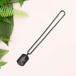 Hanuman Chalisa Locket with Gada, Chain (1 Pc) - Front View by Nari Haat, Indian ethnic wear, women clothing, designe...