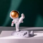 Mobile Holder Astronaut Phone Stand Planet Creative Fun 3D Design (1 Pc / Mix Design) - Front View by Nari Haat, Indi...