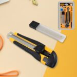 Cutter Knife Set with 4 Replacement Blades (1 Set) - Front View by Nari Haat, Indian ethnic wear, women clothing, des...