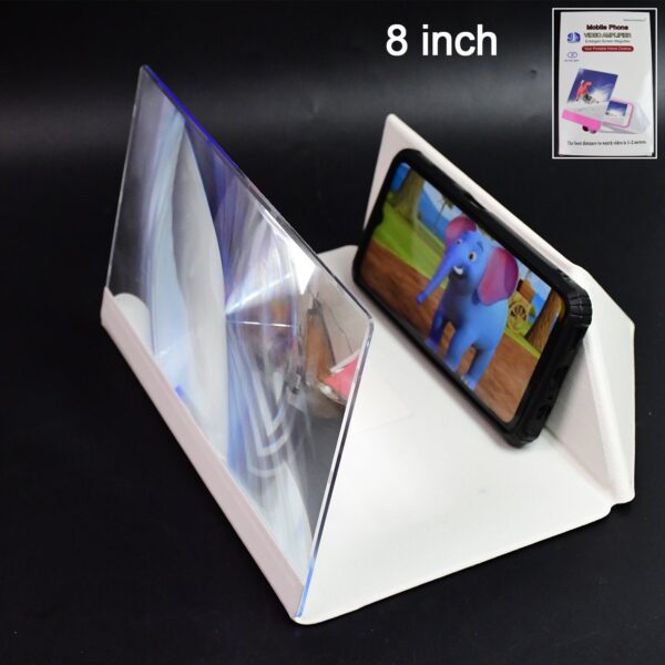 3D HD Mobile Phone Screen Magnifier Amplifier (1 Pc / 8 Inch) - Front View by Nari Haat, Indian ethnic wear, women cl...