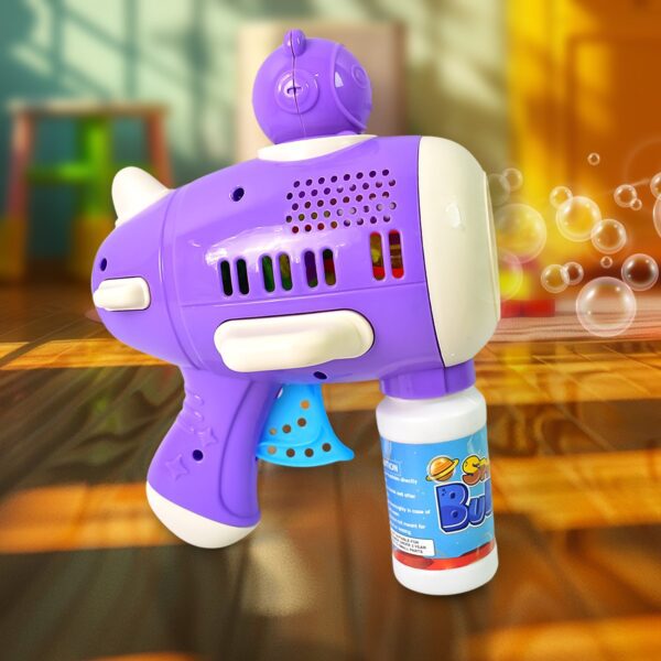 Space Bubble Gun Toy For Kids (with Solution) - Front View by Nari Haat, Indian ethnic wear, women clothing, designer...