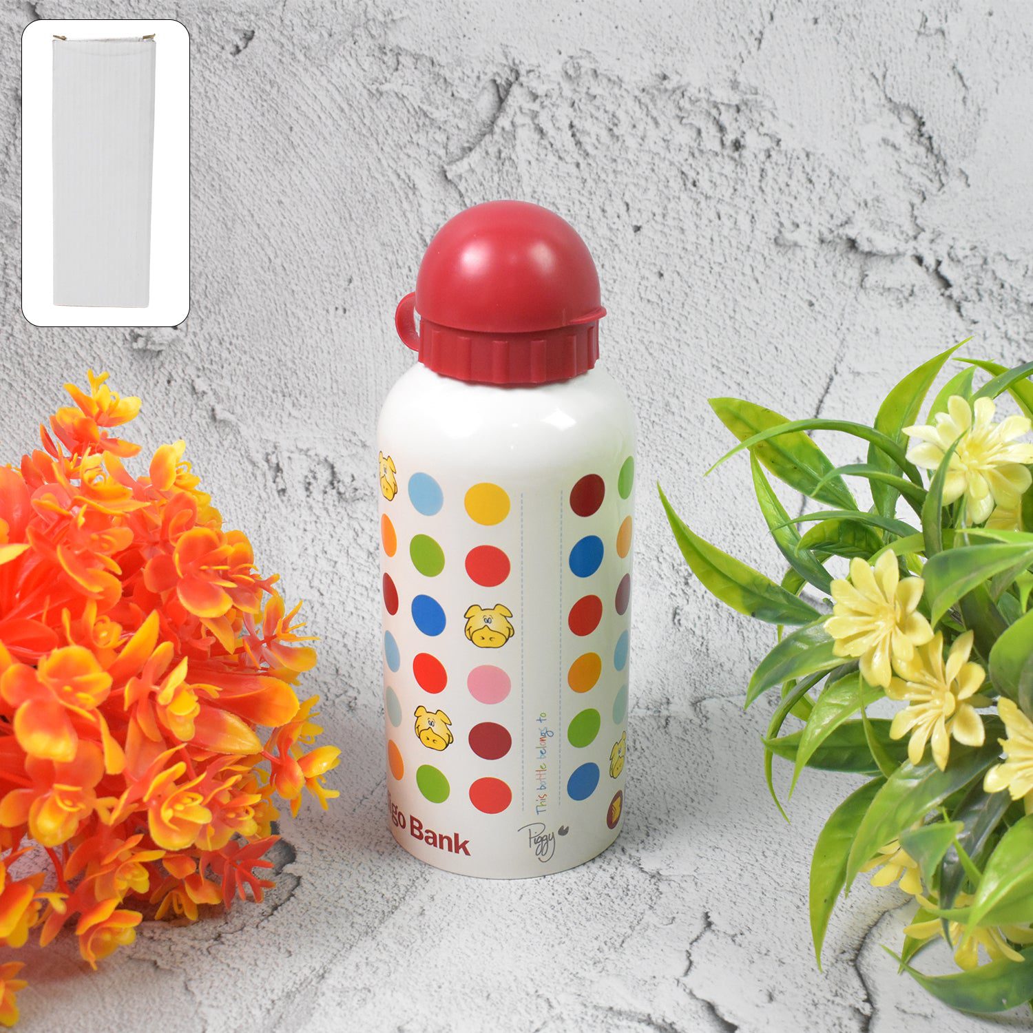 01_917672e7-1652-4a08-96bd-13b664884550.jpg Aluminium, Metal Sports Water Bottle, 1 Pc (Capacity 350 ML Approx) - Front View by Nari Haat, Indian ethnic wear, wo...