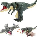 Dinosaur Roaring Toys Trigger Model with Sound Lighting Moving 3+ Years 1 Pc - Closeup Embroidery by Nari Haat, India...
