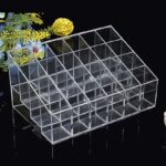 24 Hole Stand Trapezoid Holder Makeup Brushes Set Lipstick Holder Case Tools (1 Pc) - Front View by Nari Haat, Indian...