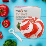 Folding Fruit Basket Hanging Stand – Lotus Shape Tray for Fruits & Vegetables (1 Pc) - Closeup Embroidery by Nari H...