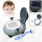 BABY PORTABLE LIGHTING & MUSIC BABY POTTY SEAT  CHAIR FOR  POTTY SEAT FOR 1+ YEAR CHILD - Front View by Nari Haat, In...