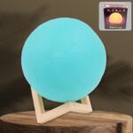 Blue Moon Night Lamp with Stand