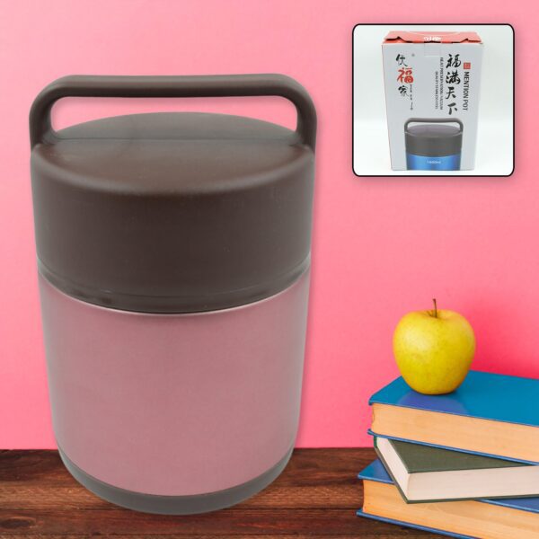 Vacuum insulated lunch box, 304 stainless steel, used for lunch storage, double-layer travel hiking picnic food jar, ...