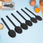 Multipurpose Silicone Spoon, Silicone Basting Spoon Non-Stick Kitchen Utensils Household Heat-Resistant Non Stick Spo...