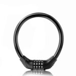 Bike Lock Cable Resettable Cable Lock - Self Coiling 4 Digit Combination Bike Lock - Closeup Embroidery by Nari Haat,...