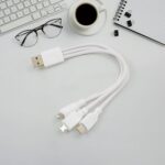 3 In 1 Charging Cable Fast Charging Cord USB Cable 3.5 Amp (1 Pc) - Front View by Nari Haat, Indian ethnic wear, wome...