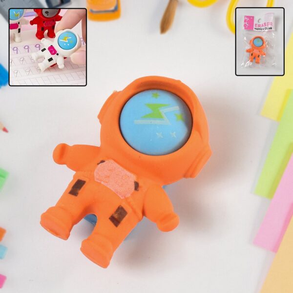 Cutest Astronaut Space Look Pencil Erasers (1 Pc) - Front View by Nari Haat, Indian ethnic wear, women clothing, desi...