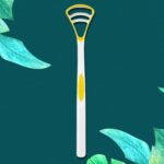 Oral Tongue Cleaner – Stainless Steel Scraper for Personal Dental Care - Front View by Nari Haat, Indian ethnic wea...