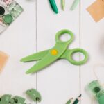 Plastic Safety Scissor, Pre-school Training Scissors (1 Pc) - Front View by Nari Haat, Indian ethnic wear, women clot...