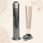 Stainless Steel Agarbatti Stand for Puja (1 Pc) - Front View by Nari Haat, Indian ethnic wear, women clothing, design...