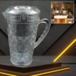 Transparent PET Plastic Mocktail Jug with Lid