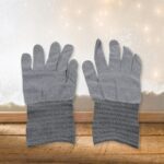 1 Pair Cut Resistant Gloves Anti Cut Heat Resistant Safety Work Gloves - Front View by Nari Haat, Indian ethnic wear,...