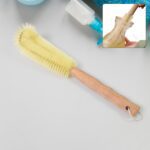 13 inch Bottle Brush, Bristle Brush with Wood Handle - Closeup Embroidery by Nari Haat, Indian ethnic wear, women clo...