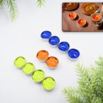 Rose Flower tealight candles (Pack of 10 Pcs.) - Front View by Nari Haat, Indian ethnic wear, women clothing, designe...