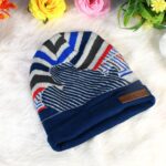 Cap for Winter Woolen Knitted Black Inside Fur Caps (1 Pc / Mix Design & Color) - Sleeve Design by Nari Haat, Indian ...