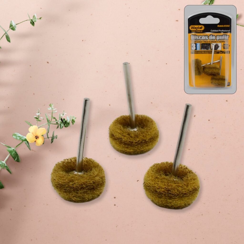 3-piece abrasive buffing polishing wheel set