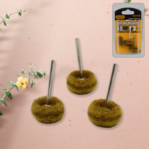 3-piece abrasive buffing polishing wheel set