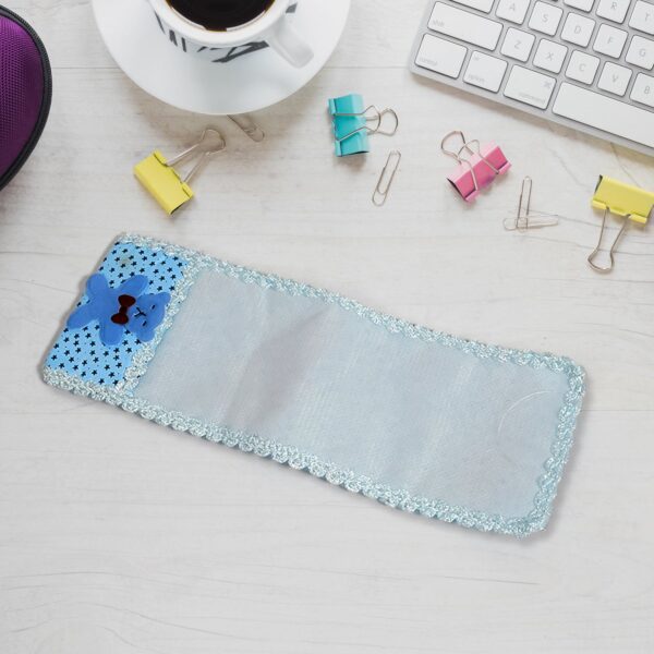 Remote Control Cover - Cartoon Cloth Lace Protective Case (Big, 24×8cm) - Front View by Nari Haat, Indian ethnic wea...
