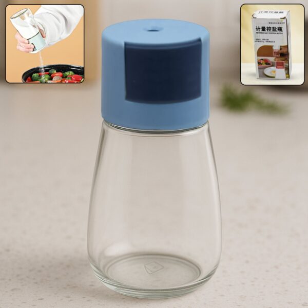 Glass salt dispenser for cooking with precision