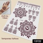 Temporary Tattoos Tattoo Sticker Skin Tattoo Stickers (1 Sheet) - With Dupatta by Nari Haat, Indian ethnic wear, wome...