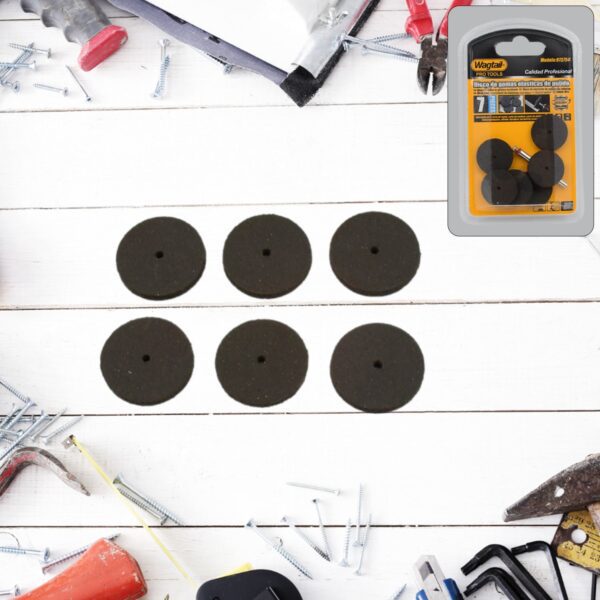 Grinder Cutting Disc Tool Grinder Accessories (7 Pcs Set) - Front View by Nari Haat, Indian ethnic wear, women clothi...