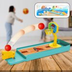 Mini Table top Finger Basketball & Bowling Game – Indoor Family Fun for Kids & Adults - Closeup Embroidery by Nari ...