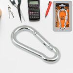 Snap Hook with Screw Stainless Steel Heavy Duty Carabiner Clip (10×100 MM / 1 Pc) - Front View by Nari Haat, Indian ...