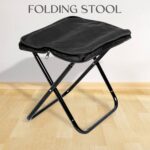 Folding Camping Stool – Collapsible Portable Seat for Travel (1 Pc) - Front View by Nari Haat, Indian ethnic wear, ...