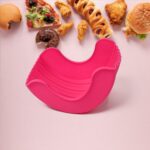 Silicone Burger Holder Snack Holder Reusable Burger Holder - Front View by Nari Haat, Indian ethnic wear, women cloth...