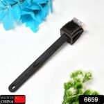 Black 2 Side Use Brush Scarp Cleaning Brush &  Wire Brush for Garage Use - With Dupatta by Nari Haat, Indian ethnic w...