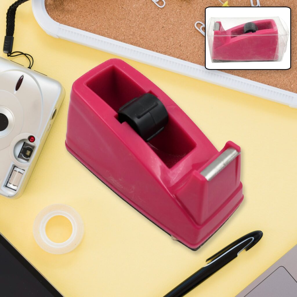 Plastic Tape Dispenser with Cutter