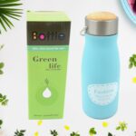 Stainless Steel Water Bottle for Gym & Office (360ml, Leak-Proof) - Closeup Embroidery by Nari Haat, Indian ethnic we...