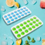 21 Cavity Up Ice Cube Trays-Easy Release Food  Grade  (2 Pc Set) - Closeup Embroidery by Nari Haat, Indian ethnic wea...