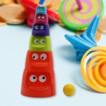 Monster Cups Activity Toy for Babies 5+ Months – Learning Gift Set - Closeup Embroidery by Nari Haat, Indian ethnic...