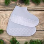 Non-Slip Silicone Reusable Waterproof Anti-Skid Shoe Covers (Large, 1 Pair) - Back View by Nari Haat, Indian ethnic w...