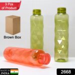 3Pc Set Diamond Cut Bottle Used for storing water and beverages purposes for people - With Dupatta by Nari Haat, Indi...