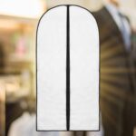 Foldable Non Woven Suit Cover (80×60 CM / 1 Pc / Black Side Chain Suit Cover) - Front View by Nari Haat, Indian ethn...