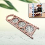 4-Layer Shoe Storage Shelf Stand for Space-Saving Home Organizer - Sleeve Design by Nari Haat, Indian ethnic wear, wo...